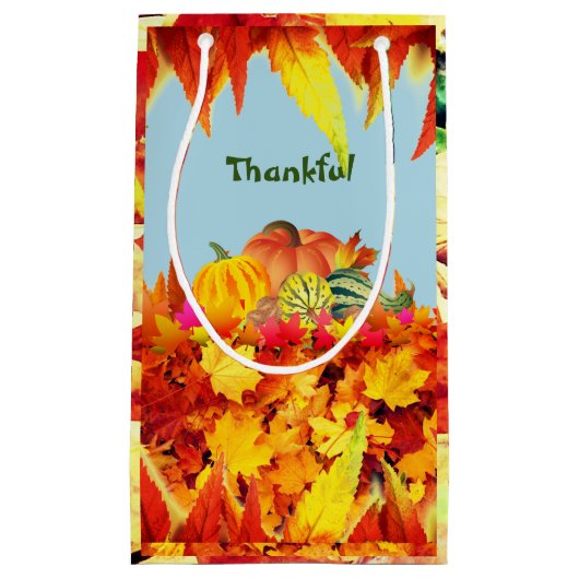 Herbst-Erntedank Kleine Geschenktüte (Vorderseite)