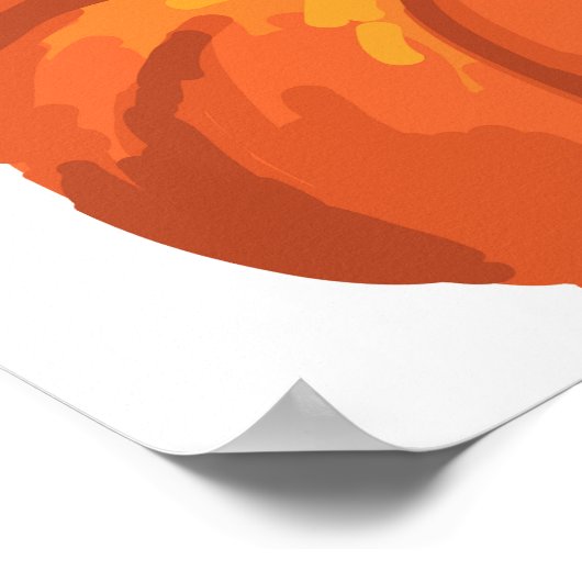 Herbst - Erntedank - Kürbis Poster (Ecke)