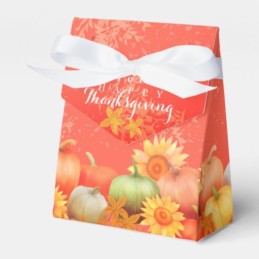 Herbst Erntedank Orange Geschenkschachtel (Vorderseite)
