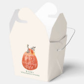 Herbst Erntedank Party Wasserfarbe Pumpen Geschenkschachtel (Geöffnet)