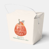 Herbst Erntedank Party Wasserfarbe Pumpen Geschenkschachtel (Rückseite)