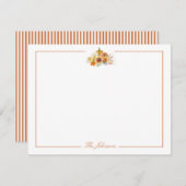 Herbst Erntedank Personalisiert Stationierung Mitteilungskarte (Vorne/Hinten)