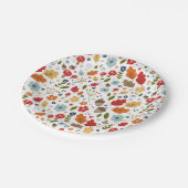 Herbst-Erntedank-Pilgerfeier Pappteller (Schrägansicht)