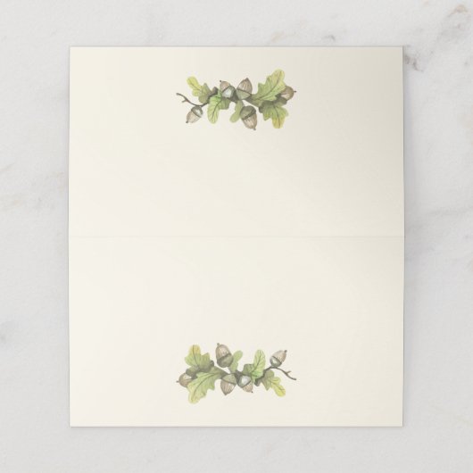 Herbst-Erntedank Platzkarte (Außenseite Aufgefaltet)