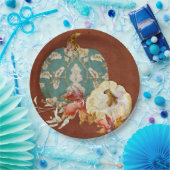 Herbst Erntedank Pumpkin Scroll Patrone Leaf Art Pappteller (Party)