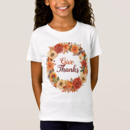 Herbst Erntedank Pumpkin und Blume T-Shirt