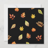 Herbst Erntedank Rustikales Familienfest Einladung (Rückseite)