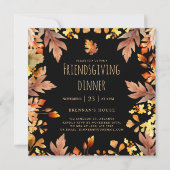 Herbst Erntedank Rustikales Familienfest Einladung (Vorderseite)