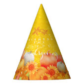 Herbst Erntedank Senf Partyhütchen (Vorderseite)