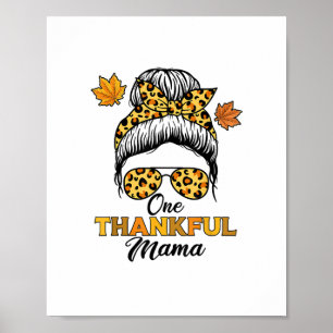Herbst Erntedank Shirts, eine dankbare Mama Poster
