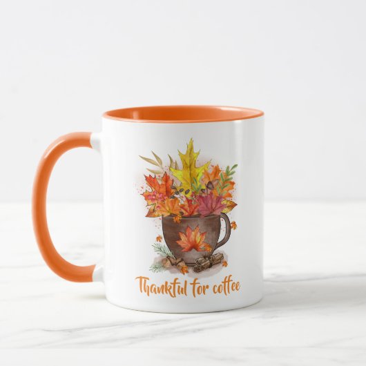 Herbst/Erntedank Tasse für Kaffeeliebhaber (Links)
