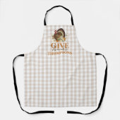 Herbst Erntedank Türkei Buffalo Karo Schürze (Vorderseite)