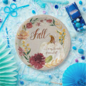 Herbst Erntedank Weißer Kürbis Pappteller (Party)