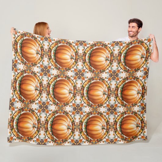 Herbst-Erntedanken Populäre Pumpkin-Sammlung Fleecedecke (Beispiel)