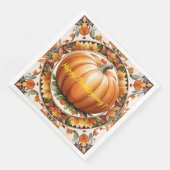 Herbst-Erntedanken Populäre Pumpkin-Sammlung Serviette (Ecke)
