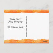 Herbst Erntedankfest Truck Happy Thanksgiving Postkarte (Rückseite)