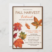 Herbst Erntefest Einladung (Vorderseite)