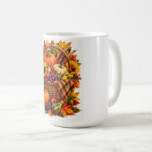 Herbst-Erntekorb Kaffeetasse (VorderseiteRechts)