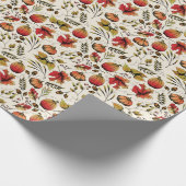 Herbst-Erntepumpen, Acorns & Fall Folies Geschenkpapier (Ecke)