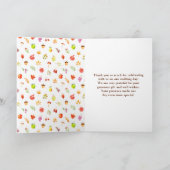 Herbst-Erntezeit Dankeskarte (Innenseite)