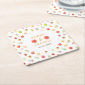 Herbst-Erntezeit Rechteckiger Pappuntersetzer (angewinkelt)