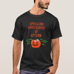 Herbst erschreckende Apostropheten niedlicher Oran T-Shirt