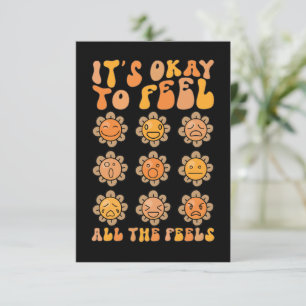  Herbst Es ist okay, alle Gefühle zu fühlen Psychi Dankeskarte
