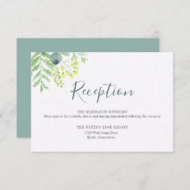 Herbst Eukalyptus Berry Floral Hochzeitsempfang Einladung