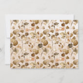 Herbst Eukalyptus-Blasen & Bourbon Herbstdusche Einladung (Rückseite)