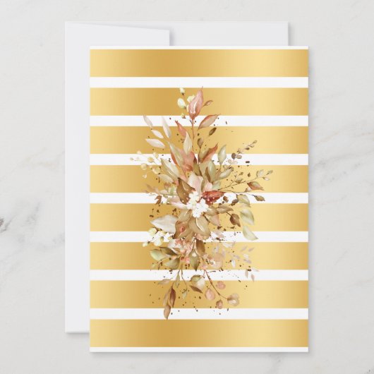 Herbst Eukalyptus-Blasen & Bourbon-Paare-Dusche Einladung (Rückseite)