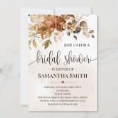 Herbst-Eukalyptus-Brautparty Hochzeit Einladung (Vorderseite)