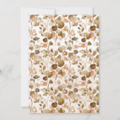 Herbst-Eukalyptus-Brautparty Hochzeit Einladung (Rückseite)