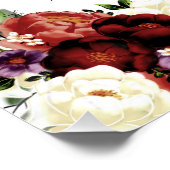 Herbst-Eukalyptus-Hochzeitsprogramm Poster (Ecke)