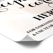 Herbst Eukalyptus Rezept Karte Zeichen Poster (Ecke)