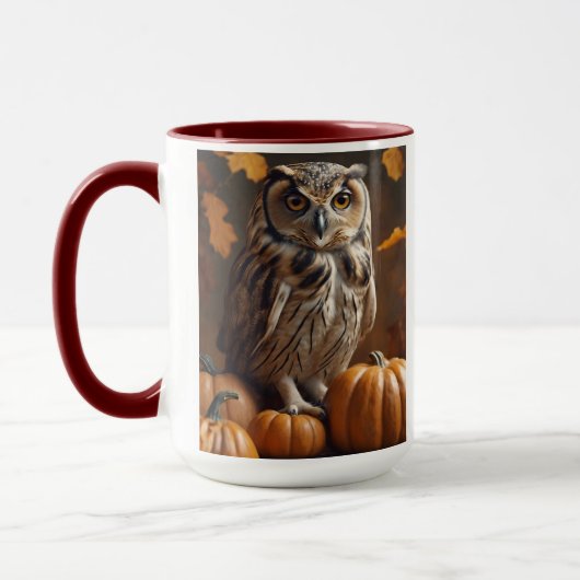Herbst-Eule Tasse (Links)