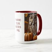 Herbst-Eule Tasse (VorderseiteRechts)