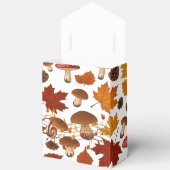 Herbst-Eule und Blätter Geschenkschachtel (Offen)