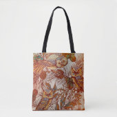 Herbst-Eule vintage Herbst Tasche (Vorderseite)