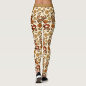 Herbst Exotic Florals Creme Leggings (Rückseite)