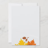 Herbst Extravaganten Foto Einladung (Rückseite)