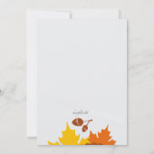 Herbst Extravagantes Foto Einladung (Rückseite)