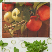 Herbst, Fall, Apfel-Entwurfs-Tücher Geschirrtuch (Gefaltet)