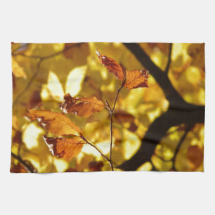 Herbst-Fall-Baum verlässt Jahreszeit-Schicksals-Na Küchentuch