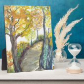 Herbst-Fall-Baum verlässt Kunst-Malerei-Schicksal Fotoplatte (Seite)