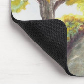 Herbst-Fall-Baum verlässt Kunst-Malerei-Schicksal Mousepad (Ecke)
