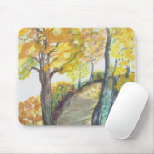 Herbst-Fall-Baum verlässt Kunst-Malerei-Schicksal Mousepad (Mit Mouse)