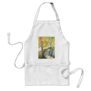 Herbst-Fall-Baum verlässt Kunst-Malerei-Schicksal Schürze