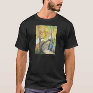 Herbst-Fall-Baum verlässt Kunst-Malerei-Schicksal T-Shirt