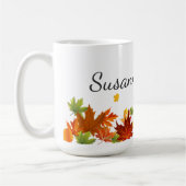 Herbst-Fall-Blatt-Ahorn-Kaffee-Tasse Kaffeetasse (Links)