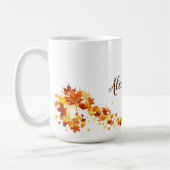 Herbst-Fall-Blatt-Ahorn-Kaffee-Tasse Kaffeetasse (Links)